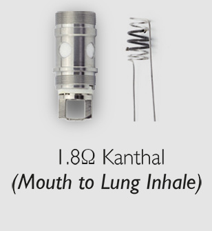 1.8 ohm mouth to lung XO coil
